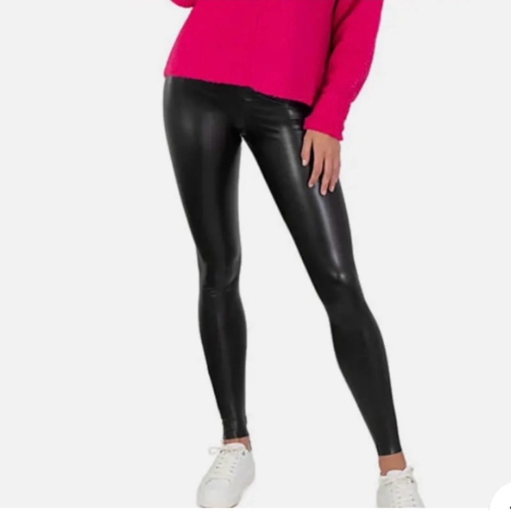 Joie Black Faux Leather Leggings Size Large NWT Retail $198